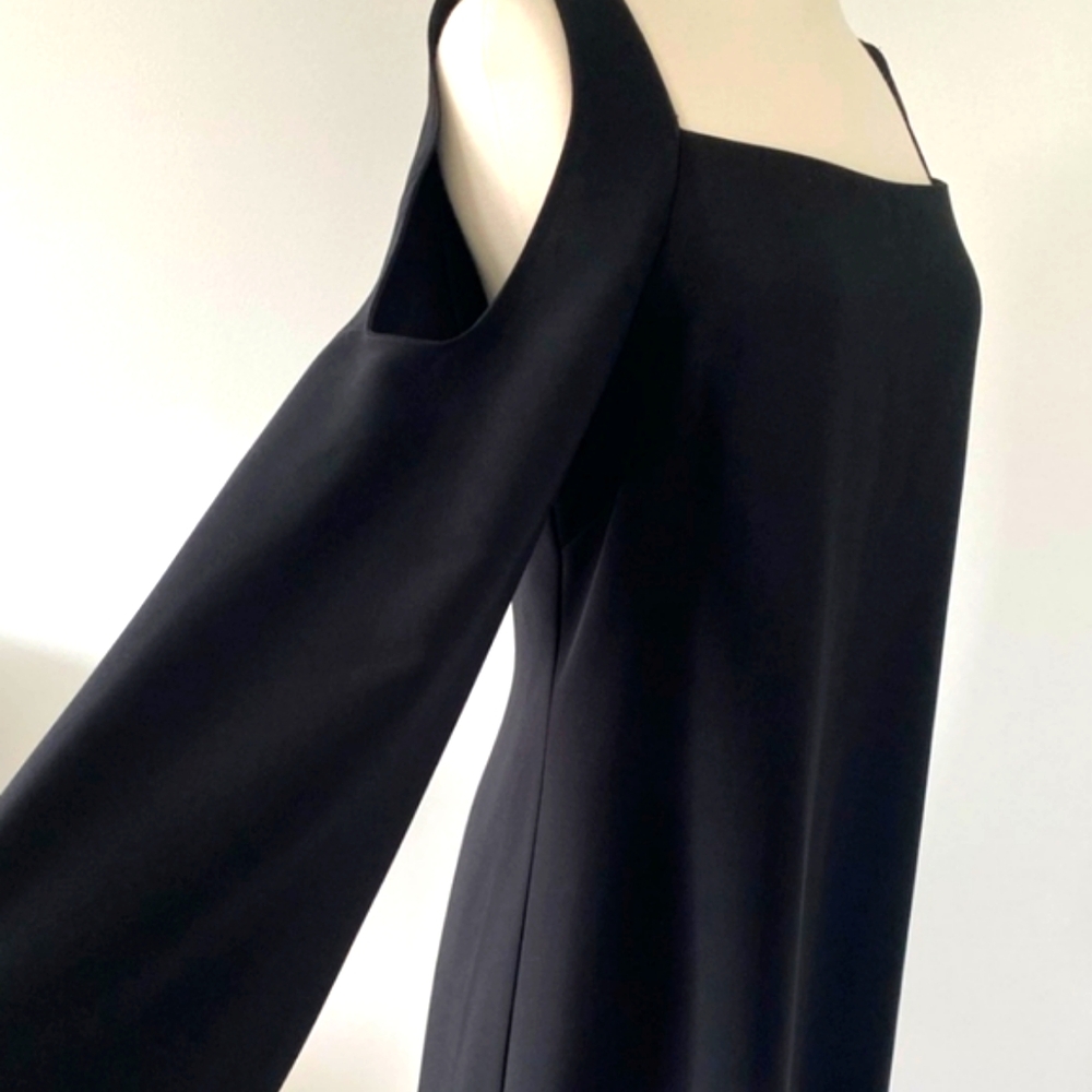 Sexy Elegance Black Mini Dress Size S Cold Shoulder Bailey 44 - Picture 11 of 12